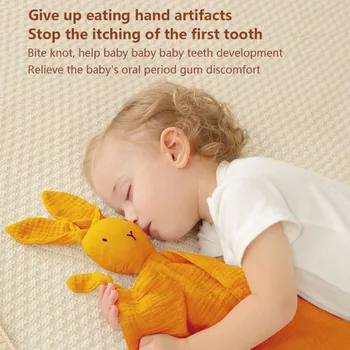 תינוק כותנה כותנה שמיכה, שמיכה רכה הרך הנולד ישן בובות ילדים אופנה לישון צעצוע להרגיע לפייס את המגבת ביבס